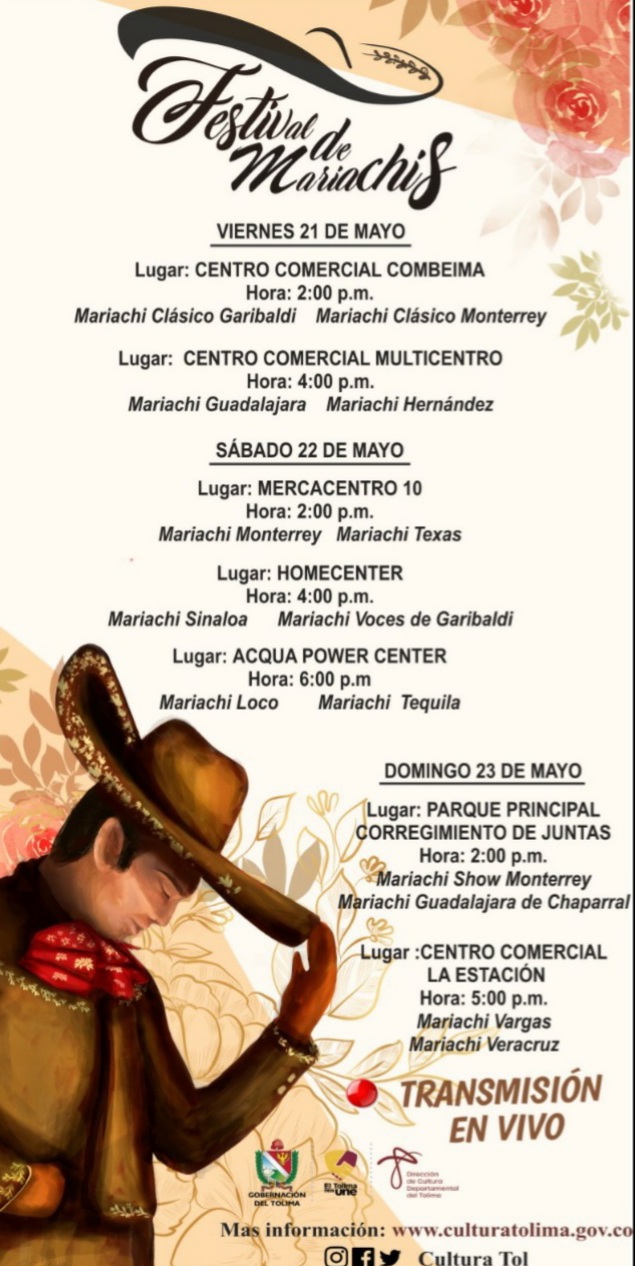 Disfrute del primer Festival de Mariachis del Tolima 1