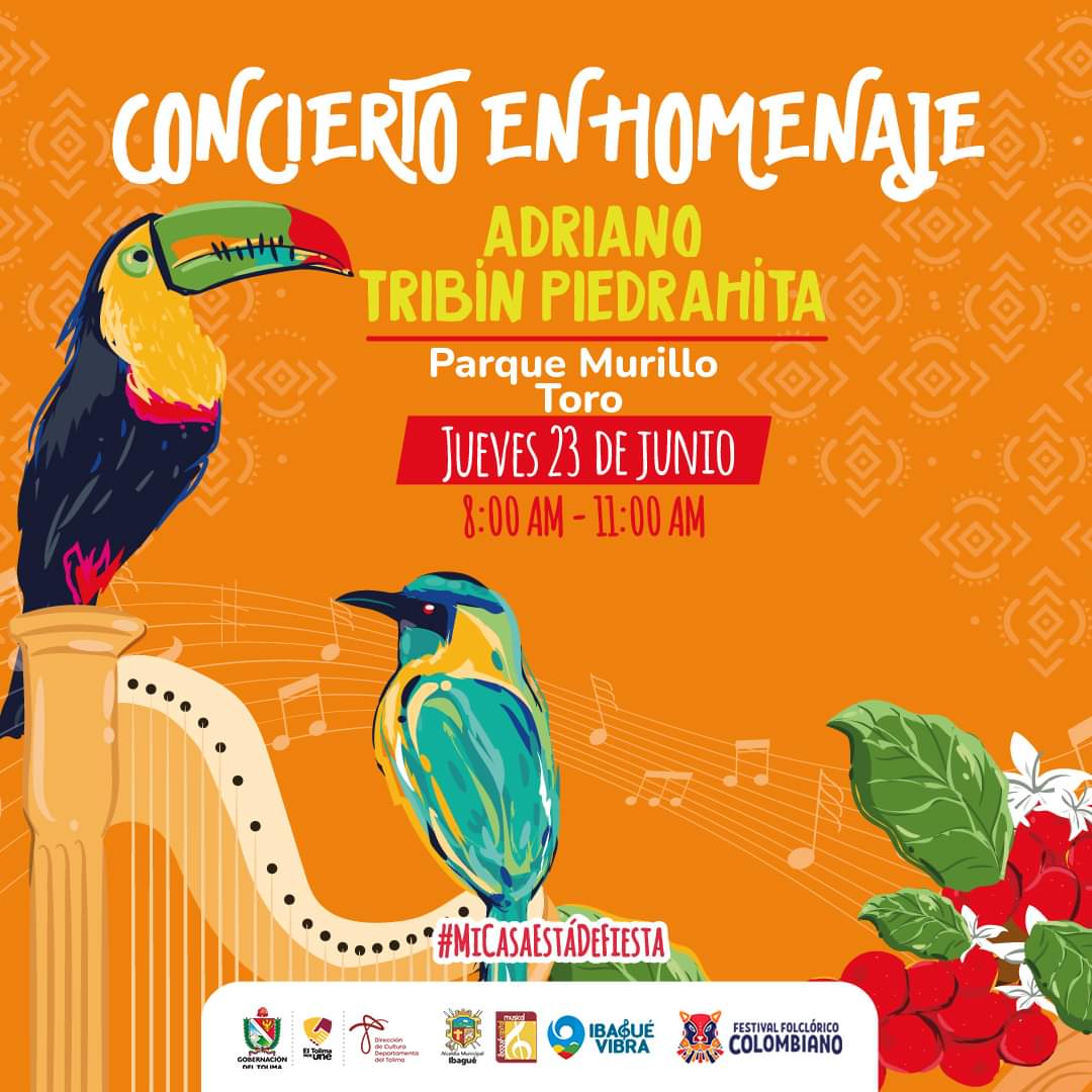 Así será el homenaje al fundador del Festival Folclórico Colombiano, Adriano Tribín Piedrahíta. 1