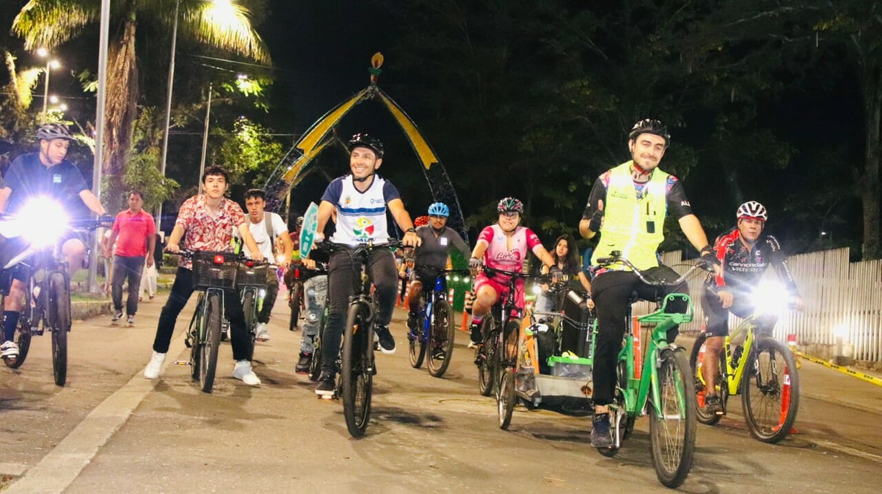Ciclistas participaron en el bicipaseo urbano hasta el Parque Deportivo. 2