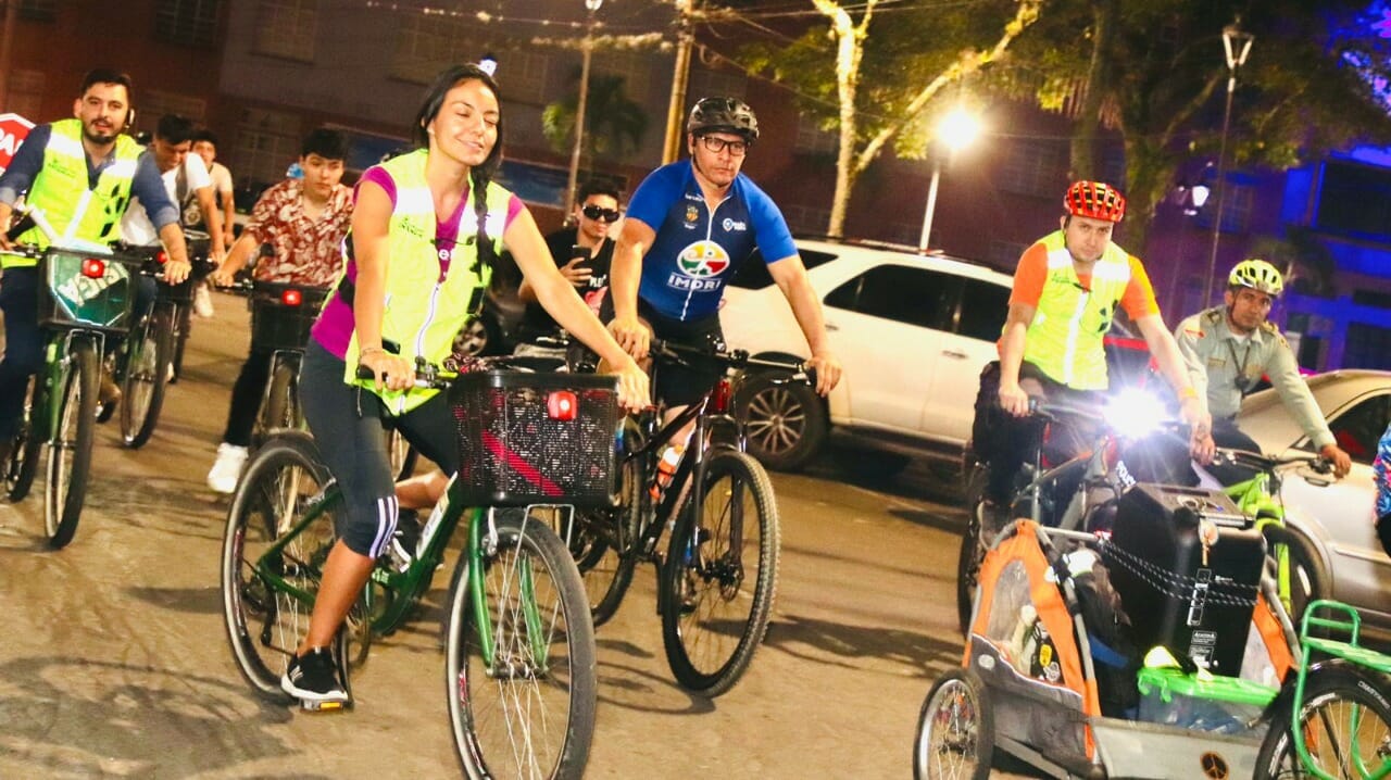 Ciclistas participaron en el bicipaseo urbano hasta el Parque Deportivo. 3