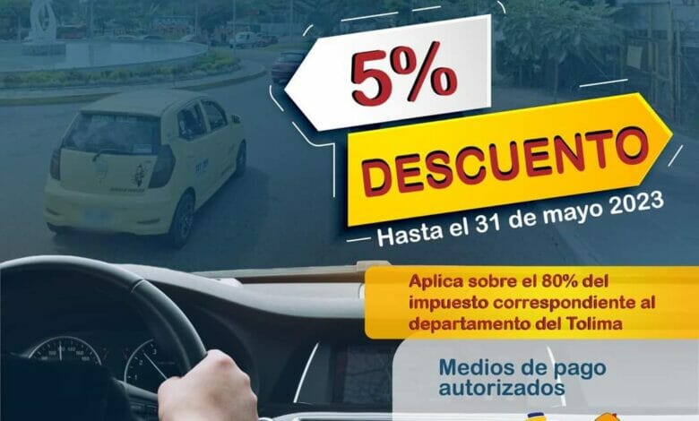 Aproveche el 5 % de descuento en el pronto pago del Impuesto sobre Vehículos. 1 Aproveche el 5 % de descuento en el pronto pago del Impuesto sobre Vehículos. 1