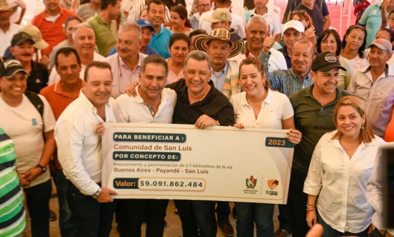 Gobernador Orozco formalizó inversión de $9.091 millones para pavimentar vía Payandé - San Luis. 15 Gobernador Orozco formalizó inversión de $9.091 millones para pavimentar vía Payandé - San Luis. 15