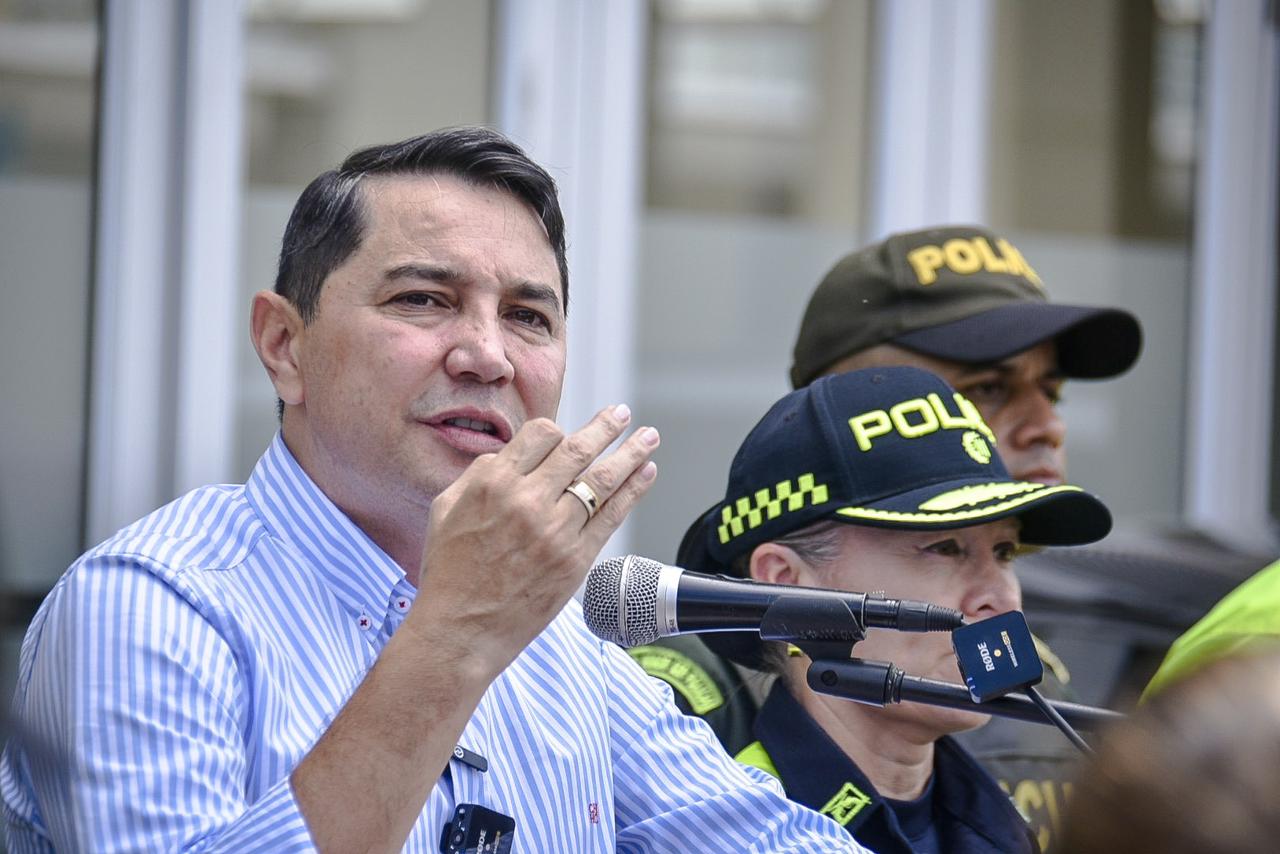 Alcalde Andrés Hurtado entregó resultados contra el delito en Ibagué. 1