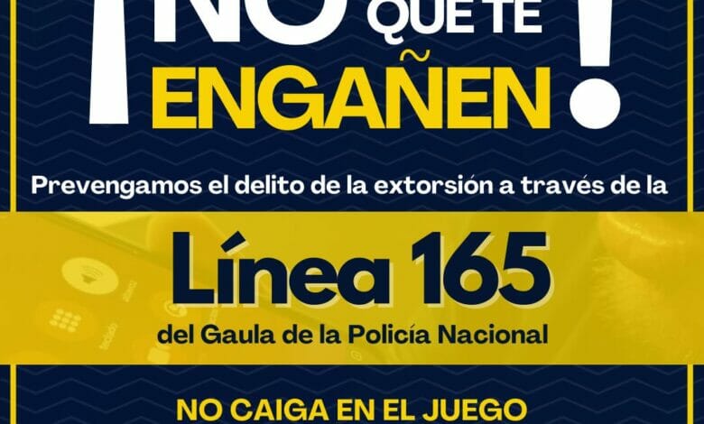 No se deje extorsionar: recomendaciones de las autoridades para no caer en manos de los delincuentes. 7