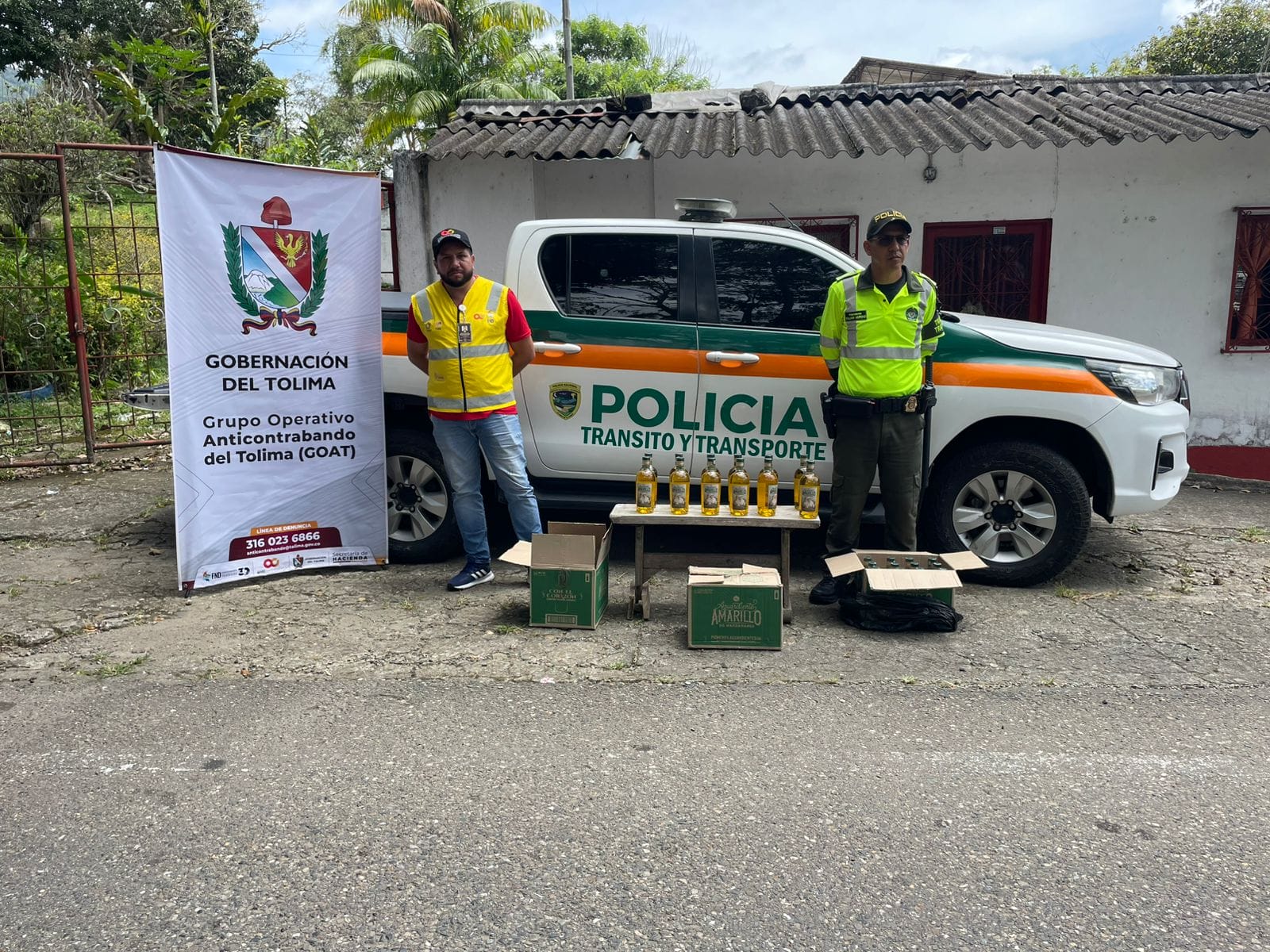 Golpe al contrabando en el Tolima: incautan licor y cerveza ilegal en corredores estratégicos del departamento* 1