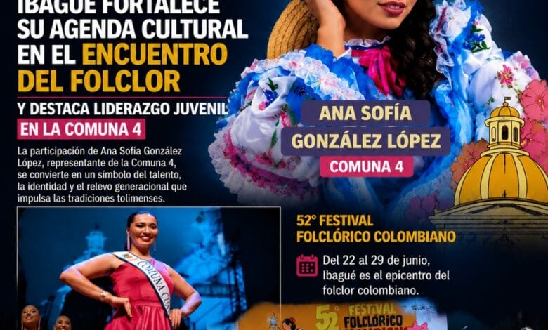 Ibagué fortalece su agenda cultural en el Encuentro del Folclor y destaca liderazgo juvenil en la Comuna 4 3