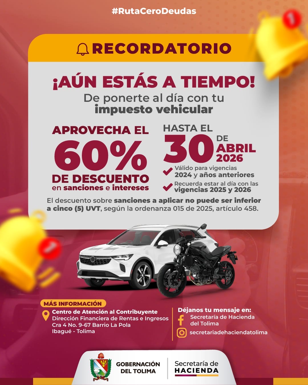 Ruta Cero Deudas: quedan nueve días para acceder al 60% de descuento en sanciones e intereses del Impuesto* 1 Ruta Cero Deudas: quedan nueve días para acceder al 60% de descuento en sanciones e intereses del Impuesto* 1
